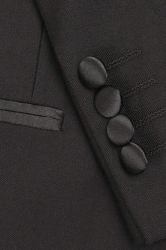 "Milan" Black Tuxedo Jacket Peak (Separates)
