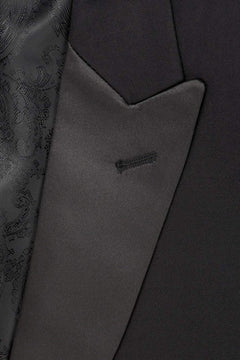 "Milan" Black Tuxedo Jacket Peak (Separates)